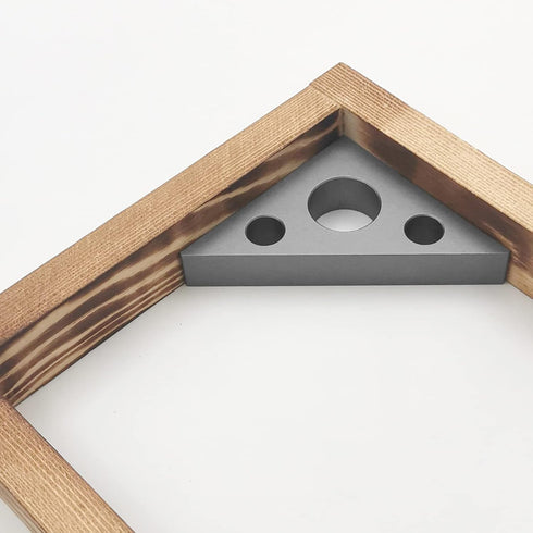 Right Angle Ruler, 45 n 90 Degree Small Aluminum Alloy Triangle Ruler with Both Imperial and Metric Scales Machinist Carpenter's Square Measuring ...