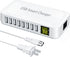 USB Charging Station, Ziwodiv 8-Port 60W/12A USB Charger Station, Multi Ports USB-A Charging Hub with LED Display, Compact Desktop Charger for Mul...