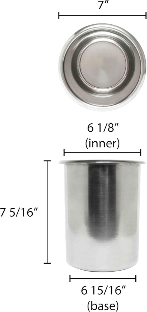 Excellante 3-1/2-Quart Stainless Steel Bain Marie Pot...