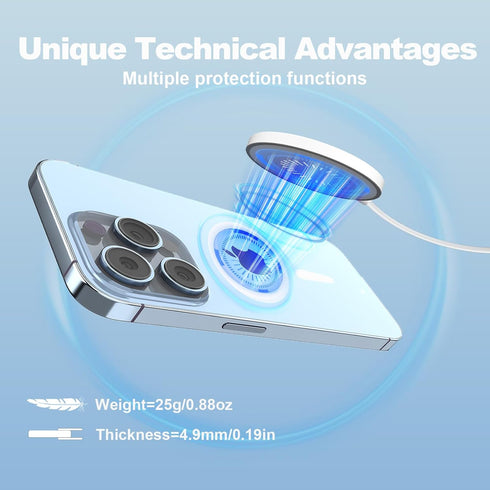 Magnetic Wireless Charger,Mag Safe Charger for Apple,15W Fast Charger Compatible with iPhone 15/14/13/12 Pro/Max/Plus/Mini and AirPods 3/2/Pro 2/P...