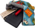 BAR Stylish Cotton Japanese Pattern Wrist Bag Sleeve Knot Pouch Portable Canvas Tote Purse for Female, Women (Plant)...
