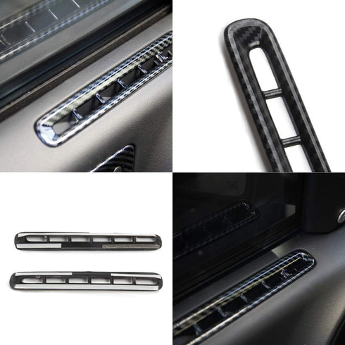 Door A/c Vent Panel Air Carbon Fiber Accessories for Dodge Charger 2011+...