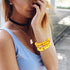 Beaded Stretch Bracelets for Women Multilayered Colorful Crystal Heishi Bead Bracelets Boho Stackable Strand Bracelet Set Summer Beach Surfer Brac...