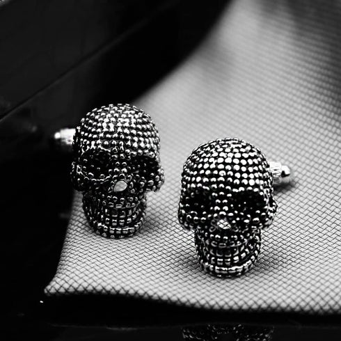 Personalized Skull Cufflinks Funny Cufflinks for Men Unique Cufflinks 3D Designs for Men's Shirts and Dresses Halloween Gifts...