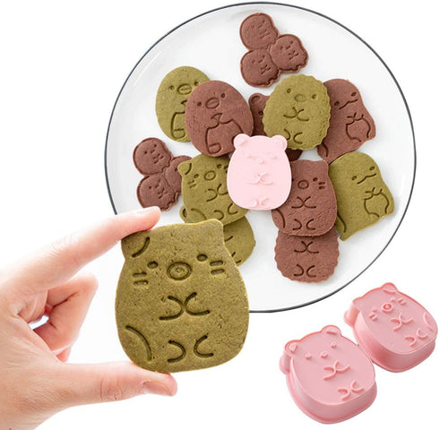Cookie Cutter Set?6pcs Kids Cake Decoration 3D Mini Cartoon Animal Baking Tool Cookie Cutter Set...