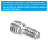 PATIKIL M4x8mm to M6x6mm Double End Threaded Stud Screw Bolt, 10 Pack 304 Stainless Steel Rod Bolts Thread Reducer Adapter for Furniture Fastener,...