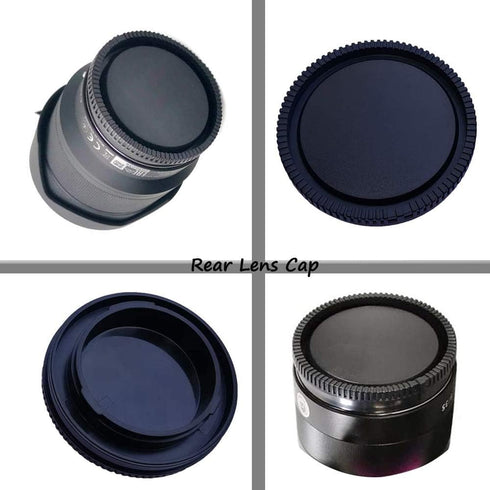 E-Mount Body Cap & Rear Lens Cap Cover for Sony a6600 a6500 a6400 a6100 a6000 E-Mount Camera (2 Kits), Fire Rock Lens Accessories for Sony Alpha a...