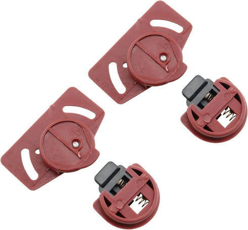 4 Pair Wardrobe Roller Sliding Door Gear Circuit Board Indoor Panel Kit Furniture Sliding Door Pulley Accessories, Brown...