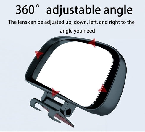KEWAYO Blind Spot Mirrors - Adjustable Car Auxiliary Wide Angle Side Rearview Mirrors for Cars SUV, Fits Car Mirror Frame Thickness Less than 5MM ...