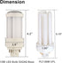 12W GX24Q-3 LED Bulb, Replacement for PLT-26W 4 Pin GX24q-3 and PLC-26W G24Q-3 Compact Fluorescent Light Bulb, GX24Q G24Q LED Bulb, Cool White 600...