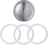 Sivaphe 6 Cups Stovetop Espresso Coffee Maker Replacement Infuser Parts Only for Stainless Steel Italian Moka Pot, 1 Filter and 3 Silicone Gasket ...