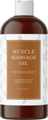 Sore Muscle Massage Oil for Body - Relaxing Massage Oil for Massage Therapy with Lavender and Rosemary Oils for Muscle Relief - Gentle Warming Mas...