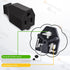 1 PCS Extension Cord Ends Electrical Replacement Connector NEMA 5-15R 15A 125V Black Shell 2Pole 3Wire Grounding Female Electric Replacement Plug...