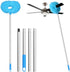 Eunice Ceiling Fan Duster with Extension Pole, Adjustable and Removable Fan Cleaner Blade for High Ceiling, Fan Cleaner for Window Door Furniture ...