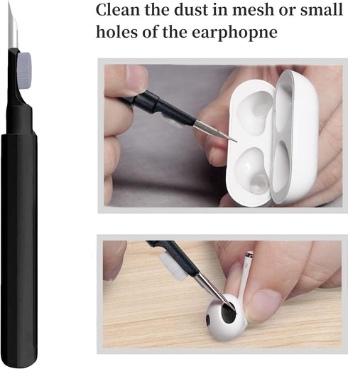 3 in 1 Electronic Cleaner kit - YIUYIUPI Airpods Cleaning kit, Easy to Carry, Earbud Cleaning Kit with Soft Brush, Cleaning Pen for Airpods Pro1 2...