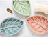 3 Color Soap Dish,Leaf-Shaped Shower Soap Holder with Draining Tray,Fashionable Soap Dish for Shower Kitchen,3 Pack...