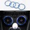 for Camaro Accessories AC Knobs Air Conditioning Outlet Vent Cover Ring Decor for Chevrolet Camaro 2016 2017 2018 2019 2020, Blue Interior Accesso...