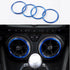 for Camaro Accessories AC Knobs Air Conditioning Outlet Vent Cover Ring Decor for Chevrolet Camaro 2016 2017 2018 2019 2020, Blue Interior Accesso...