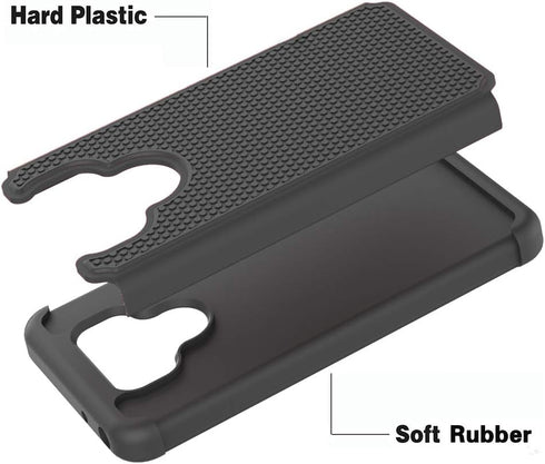 Phone Case for LG G6 with Tempered Glass Screen Protector Cover and Cell Accessories Slim Hard Hybrid Rugged Heavy Duty Silicone LGG6 ThinQ LG6 Th...