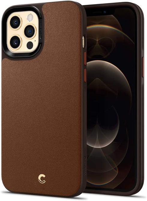 CYRILL Leather Brick Designed for iPhone 12 Pro Max Case (2020) - Saddle Brown...