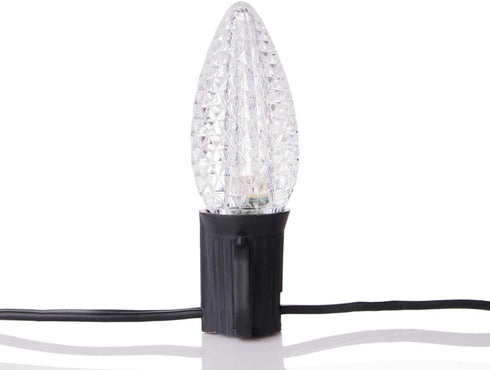 25 Pack C9 Led Replacement Christmas Light Bulb, C9 Shatterproof Led Bulb for Christmas String Light, E17 Intermediate Base, Commercial Grade Dimm...