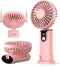 Portable Handheld Fan, 5000mAh USB Rechargeable Foldable Fan 3 in 1 Personal Travel Fan with Digital Display,90° Foldable Desk Fan with Base, Mini...