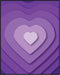 Posterizer 1 pcs-minimalistic purple girly aesthetic heart wall decor-Girls room art-Inspirational Women's Art-Gifts for Women-Gift for Girls, Tee...