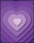 Posterizer 1 pcs-minimalistic purple girly aesthetic heart wall decor-Girls room art-Inspirational Women's Art-Gifts for Women-Gift for Girls, Tee...