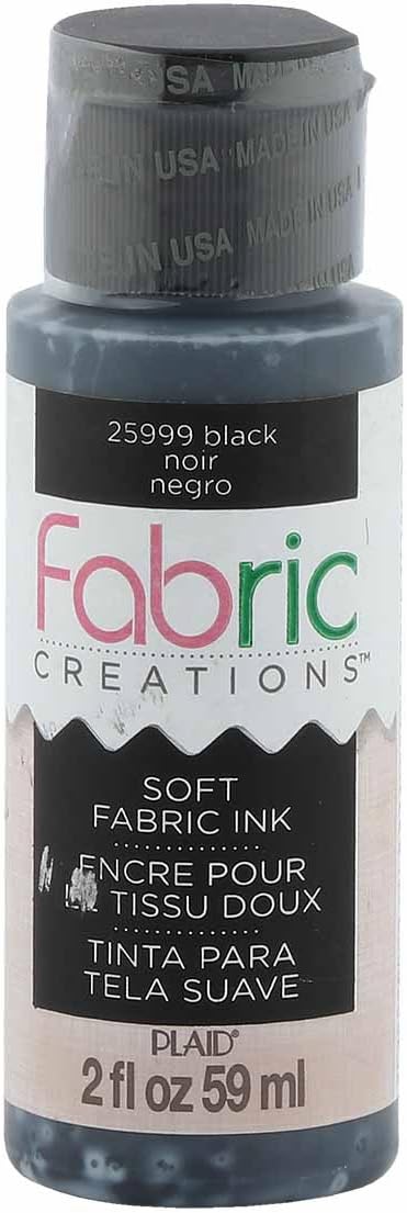 Fabric Ink in Assorted Colors (2-Ounce), Black...