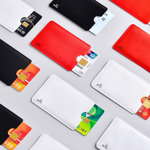 fancyfree RFID Blocking Sleeves, Identity Theft Prevention RFID Credit Card Holders Smart Slim Design Card Covers, Perfect for Wallet, Puerse, Pas...