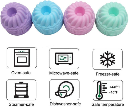 To encounter 24Pack Mini Silicone Baking Cups, Pumpkin Silicone Molds for Jelly, Nonstick Fancy Dessert Mold, Jello and Mini Cakes Molds...