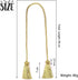 BEL AVENIR 4 Pack Curtain Handmade Tiebacks Decorative Curtain Holdbacks with Tassel (Gold, 4 Pack)...