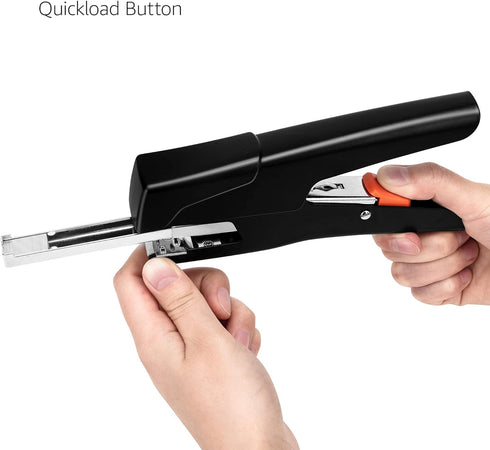 Amazon Basics Effortless Hand Held Plier Stapler, 25 Sheet Capacity, Black...