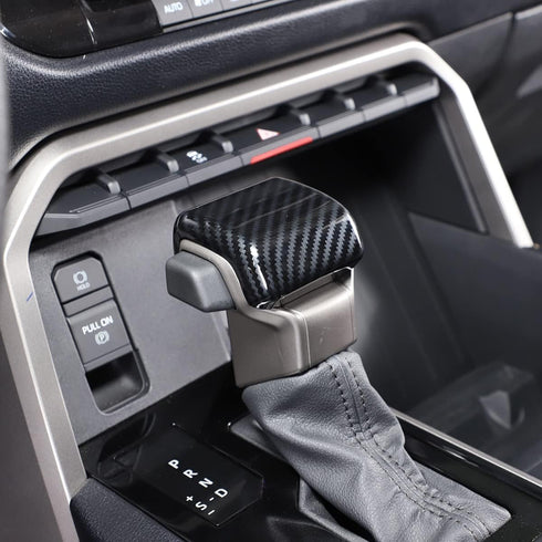 ABS Car Console Gear Gear Shift Knob Head Protection Trim,Shift Gear Protection Trim,Compatible with Toyota Tacoma 2024+ Interior Accessories (Bla...