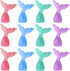 ArtCreativity Acrylic Mermaid Tail Cake & Cupcake Toppers, Set of 24, Mini Mermaid Tail Figurines, Decorations for Sea, Nautical, Mermaid, & Baby ...