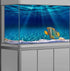 Natural Undersea Aquarium Background, Underwater Ocean Sunlight Fish Tank Background 60X24IN with 8 EVA Double-Sided Tape...