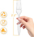 POSATE Heavy Duty Plastic Forks, Clear Disposable, Pack of 60...