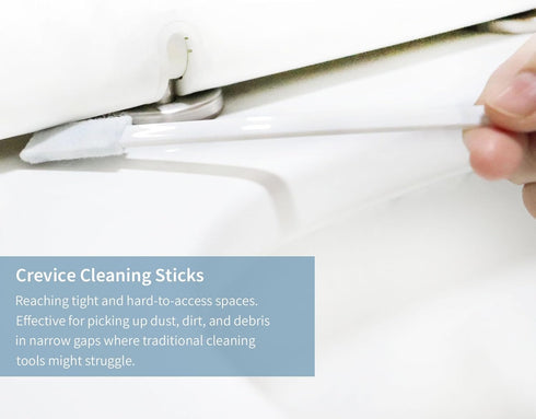 Disposable Detail Cleaning Brush for Tight Spaces, Detail Gap Crevice Cleaning Tool Set, Toilet Bowl Corner Hinge Scrubber, Stick Cleaner for Wind...