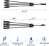 Ansxiy Solar Y Branch Connectors 1 to 4, Solar Panel Parallel Connectors Solar Panel Adapter Cable Tool Kit (M/FFFF and F/MMMM)...