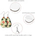Phinicco 60 PCS Sublimation Earring Blanks with Earring Hooks and Pliers Jewelry Craft Kit for Sublimation Jewelry Making Earring DIY...