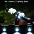 Kids Bike Lights for Night Riding, Girls Bike Horn Lights, Rechargeable Bike Headlight and Tail Light Set, Scooter Light for Adults, 120dB Speaker...
