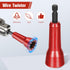 1 Pack Wire Twisting Tool Wire Twister Electrician Tools Wire Connector Driver Wire Bending Tools with 1/4 Chuck for Man Drill and Wire (Red)...
