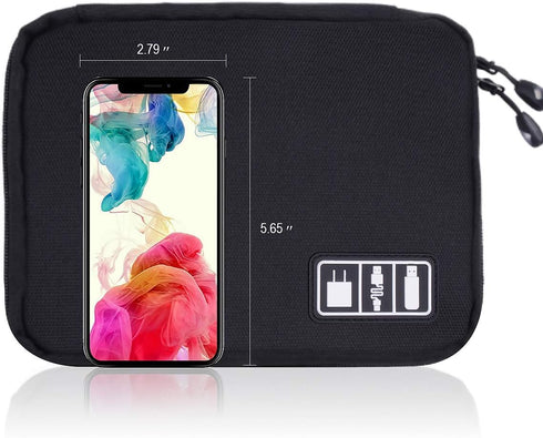 iiteeology Smart Watch Band Storage Bag, Universal Watch Band Accessories Organizer Bag Travel Storage Bag, Extra Pocket for Magsafe Charger, Cabl...