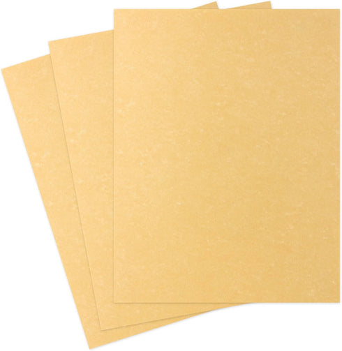 Hygloss Products Craft Parchment Paper Sheets - Printer Friendly, Made in USA - 8-1/2 x 11 Inches, Gold, 30 Pack...