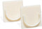 Adhesive Shower Curtain Rod Holder | Rod Retainer | No Drilling | Stick On | 3M Adhesive | Cream | 2 Pack | Shower Curtain Rod Not Included |...