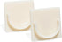 Adhesive Shower Curtain Rod Holder | Rod Retainer | No Drilling | Stick On | 3M Adhesive | Cream | 2 Pack | Shower Curtain Rod Not Included |...