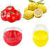 Onion Garlic Lemon Avocado Saver Storage Keeper Holder for Fridge, BPA Free Tomato Vegetable Shaped Food Saver/Storage Containers, 5-piece Set Bun...
