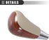 Motoforti Car Automatic Gear Stick Shift Knob, for Toyota RAV4 Camry Corolla, Faux Leather, Wood, Beige Brown...