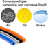 Quickun Pneumatic Tubing 1/4" Tube OD PU Polyurethane Tube Air Hose Line for Air Compressor Fitting or Fluid Transfer (Orange 32.8ft)...