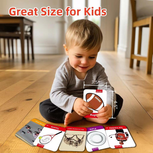 104 Kids & Toddler Flash Cards - 208 Sides - Learn Objects & Play Games Flashcards - Food Animal Toddler Learning Educational Toys Flash Cards 2 3...